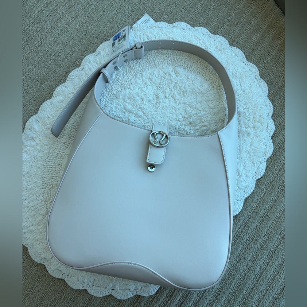 NWT Lululemon Leather Adorned Shoulder Bag - Bone
